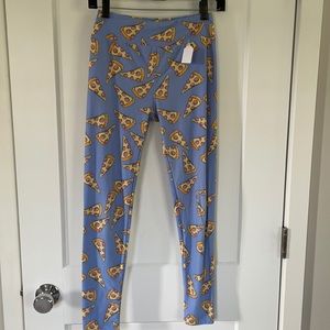 Collectible pizza slice soft leggings/yoga pants